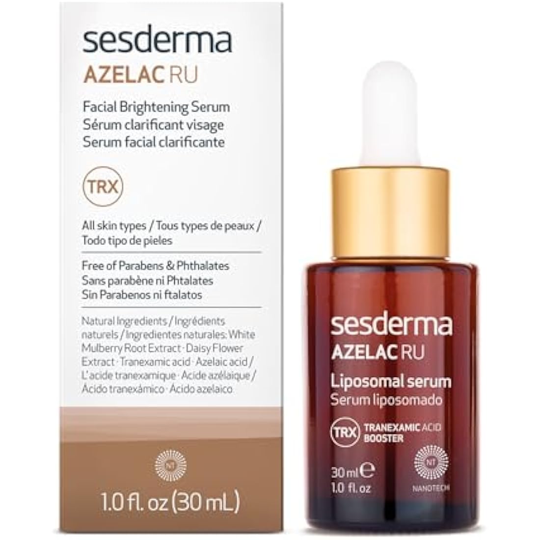 Sesderma Azelac Ru Liposomal Serum – Intensive depigmenting serum – Reduces and prevents dark spots – 30 ml