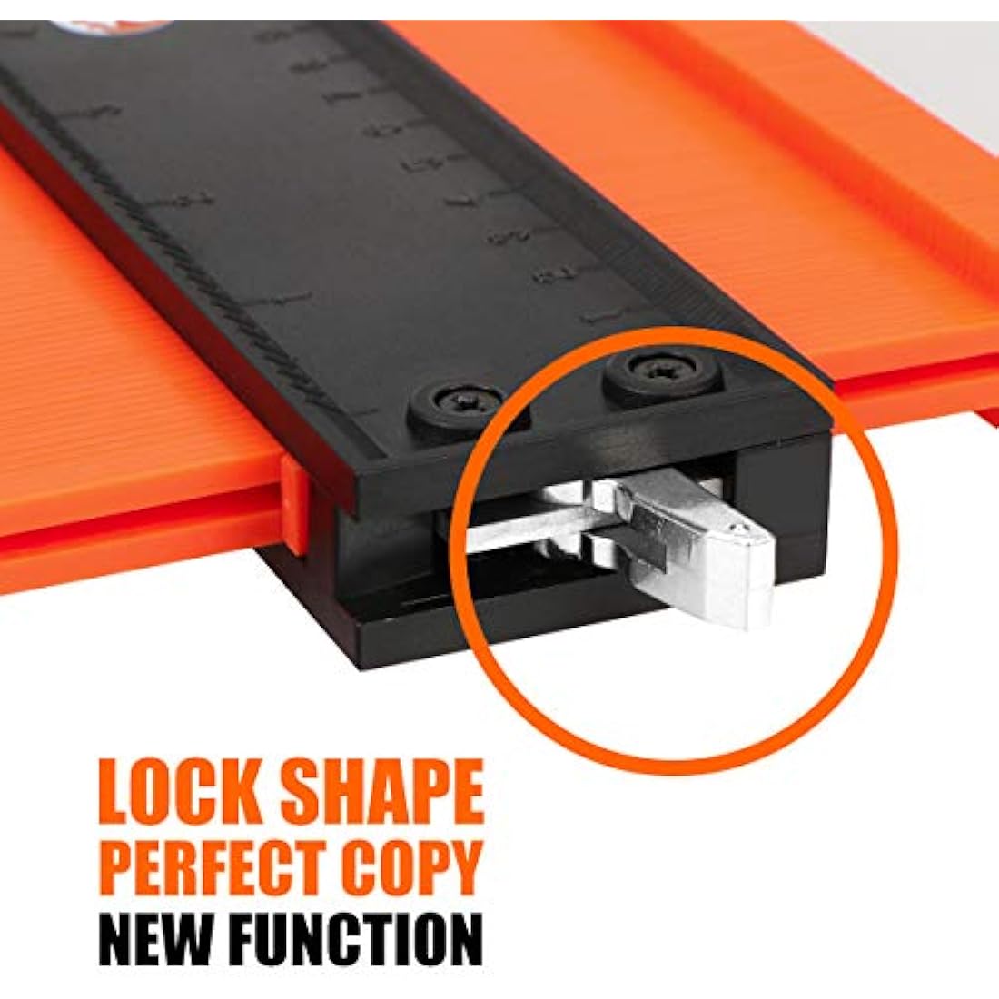 Saker Contour Gauge Profile Tool, Adjustable Lock, Precisely Copy Irregular Shape Duplicator, Welding Woodworking Tracing, 2pcs, 5+10 Inch (12+25 cm), Must Have Tool for DIY Handyman
