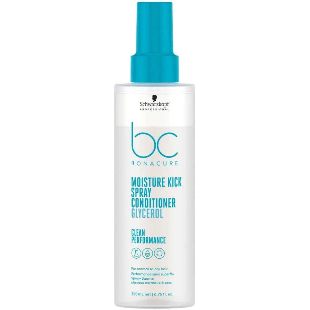 SCHWARZKOPF PROFESSIONAL BC Bonacure Moisture Kick Spray Conditioner Glycerol Clean Performance 200 ml