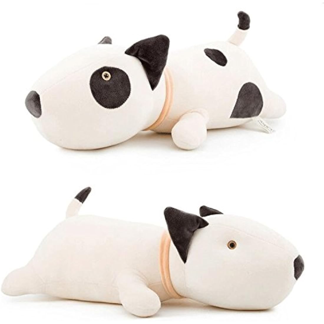 Vintoys Bull Terrier Dog big hugging pillow soft plush toy stuffed animals White 21"