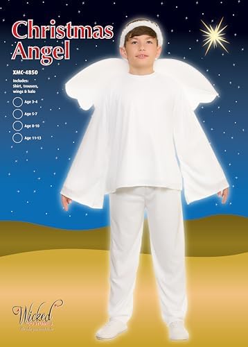 Wicked Costumes Kids Boys Nativity Christmas Angel Fancy Dress Costume