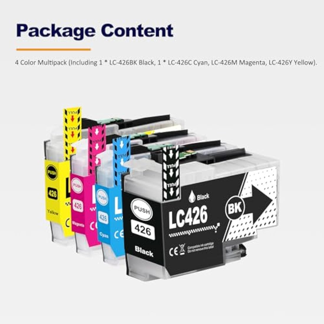LAIPENG LC426 LC 426 LC-426VAL Ink Cartridges Compatible for Brother MFC-J4335DW MFC-J4340DW MFC-J4535DW MFC-J4540DW MFC-J4540DWXL Printer LC-426BK LC-426C LC-426M LC-426Y Multipack (4-Pack)