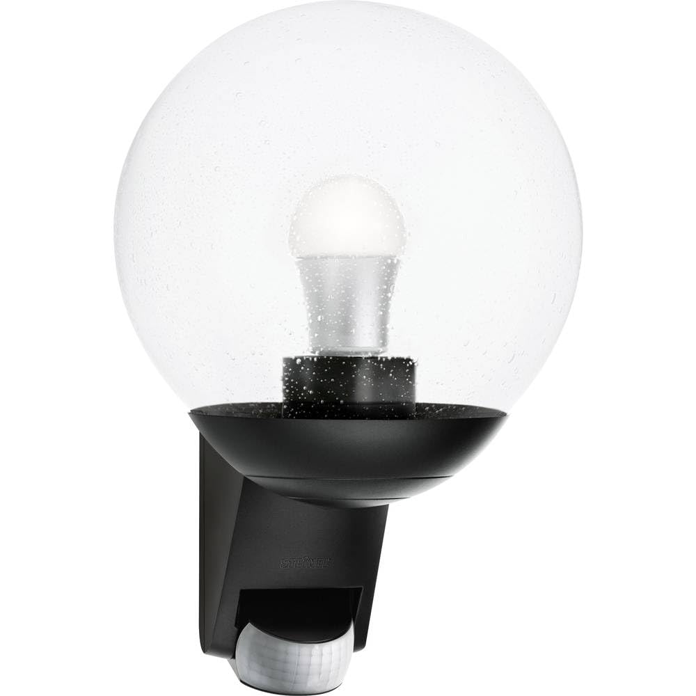Steinel L 585 S Outdoor Wall Light Black, 180 Motion Sensor, 10 m Reach, Maximum 60 W Light Bulb (Not Included), E27 Fitting