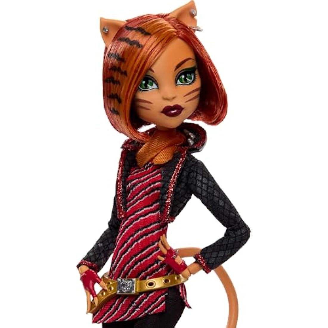 Monster High Boo-riginal Creeproduction Doll, Toralei Collectible Reproduction with Doll Stand, Diary, and Pet Saber-Tooth Tiger Sweet Fangs, HYV91