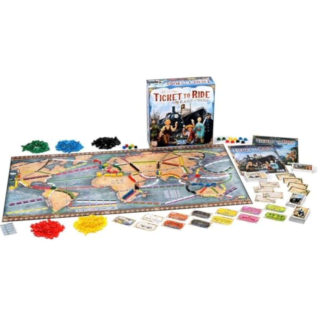 Days of Wonder | Ticket to Ride Rails and Sails | Board Game | Ages 10+ | 2-5 players | 60-120 Minutes Playing Time
