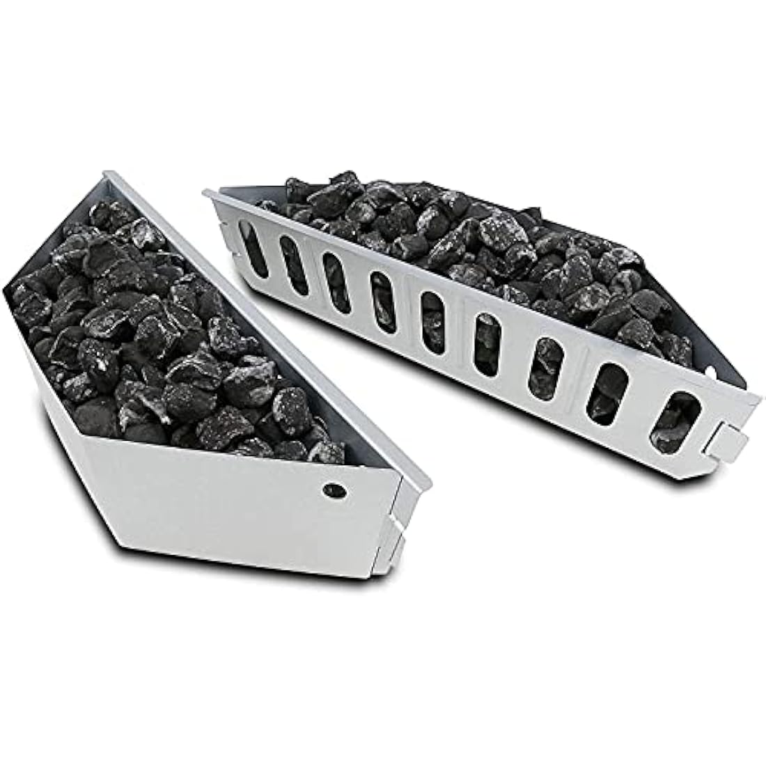 GFTIME 7403 Charcoal Baskets for Weber 47/57/67cm Charcoal Grills, Charcoal Briquette basket for Weber Kettle, One Touch and Master Touch series, Coal Fuel Holders for other Charcoal Grills. 2 Pack
