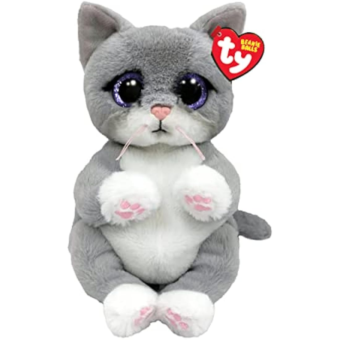 TY Morgan Cat Beanie Bellie Regular 6" | Beanie Baby Soft Plush Toy | Collectible Cuddly Stuffed Teddy