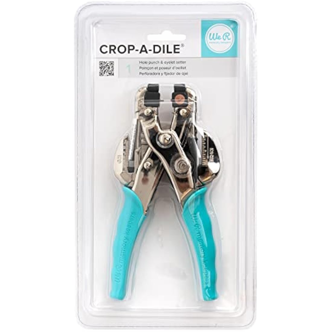 We R Memory Keepers hole punch &eyelet setter, Blue