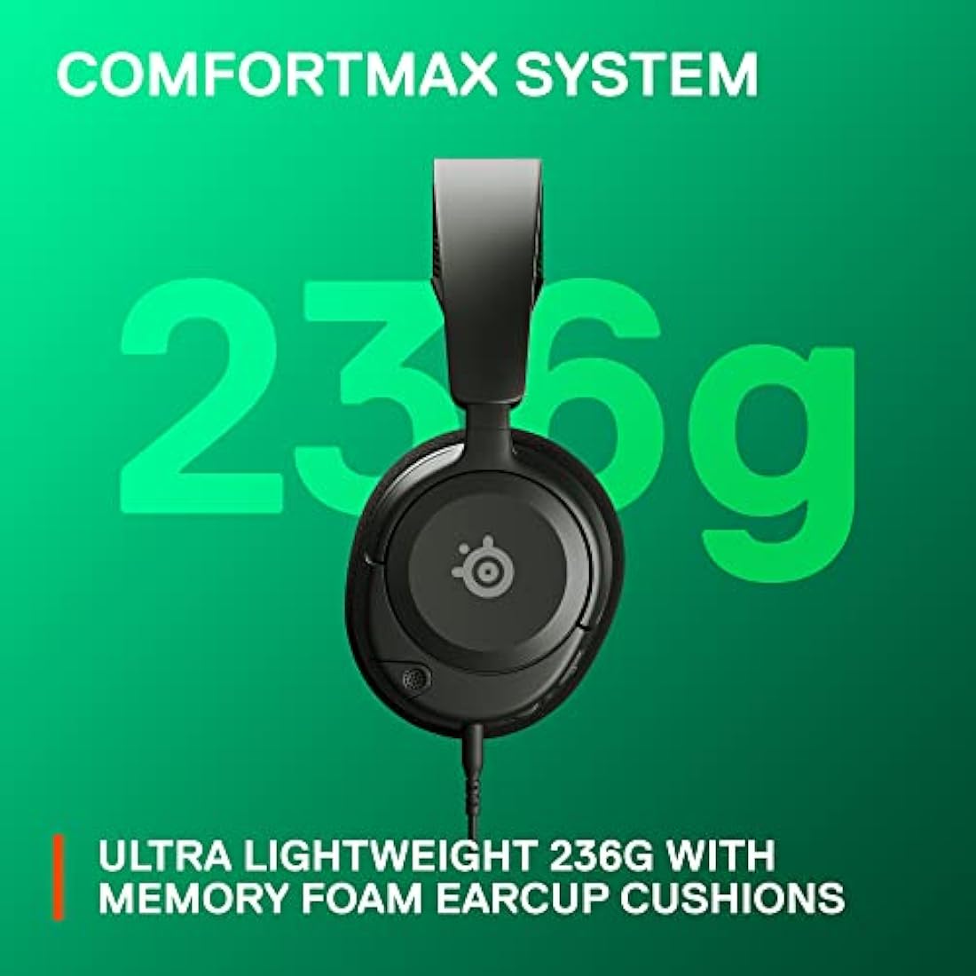 SteelSeries Arctis Nova 1X Xbox Series X/S Gaming Headset - Hi-Fi Drivers - 360° Spatial Audio - AirWeave Memory Foam Ear Cushions - Lightweight - Also compatible with PC, PS5, PS4 - Black