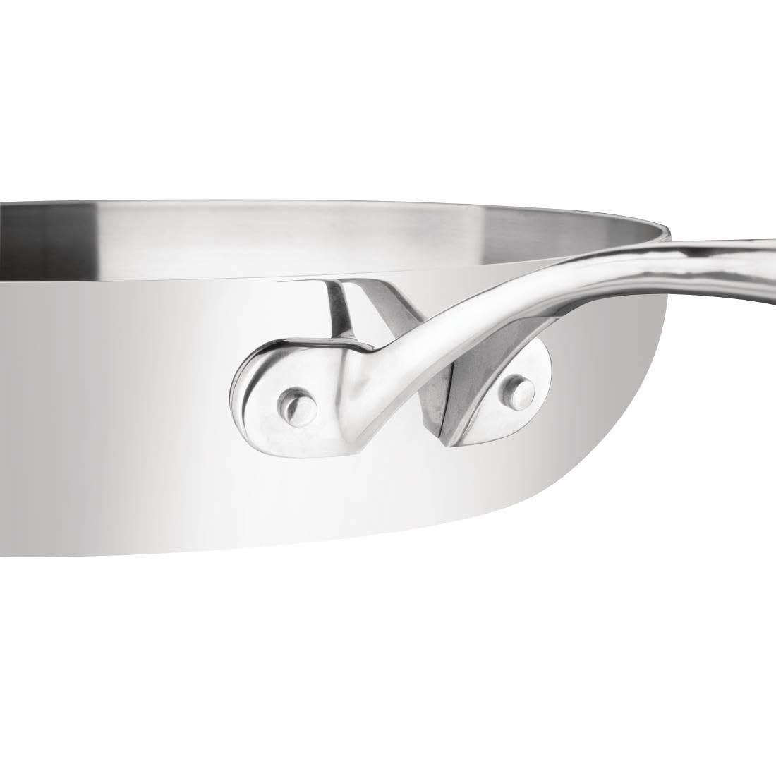 Vogue 13305 Nextday Catering Y321 Tri-Wall Frying Pan, Stainless Steel, 280 mm, Silver
