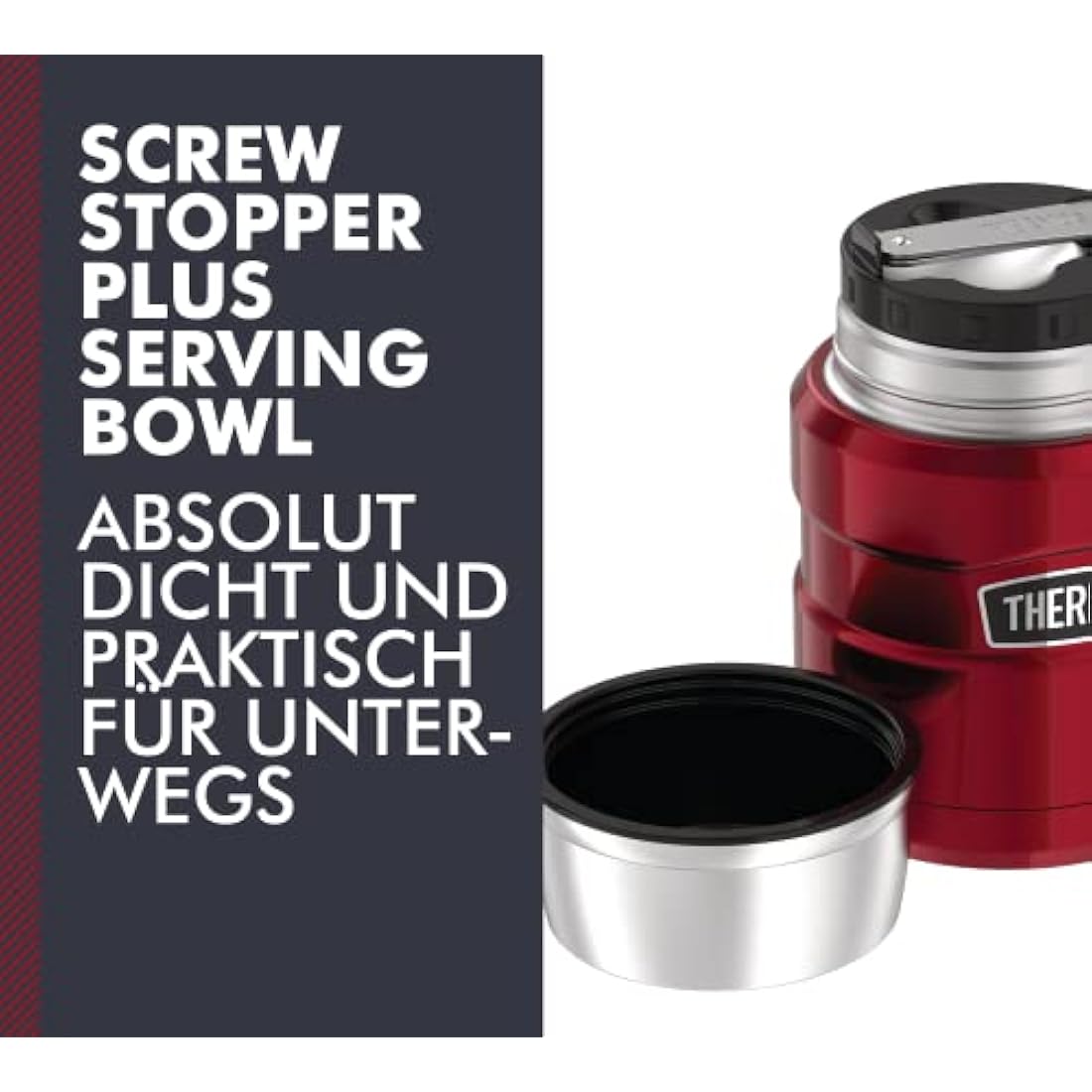 Stainless King Food Jar Cranberry 0,47l