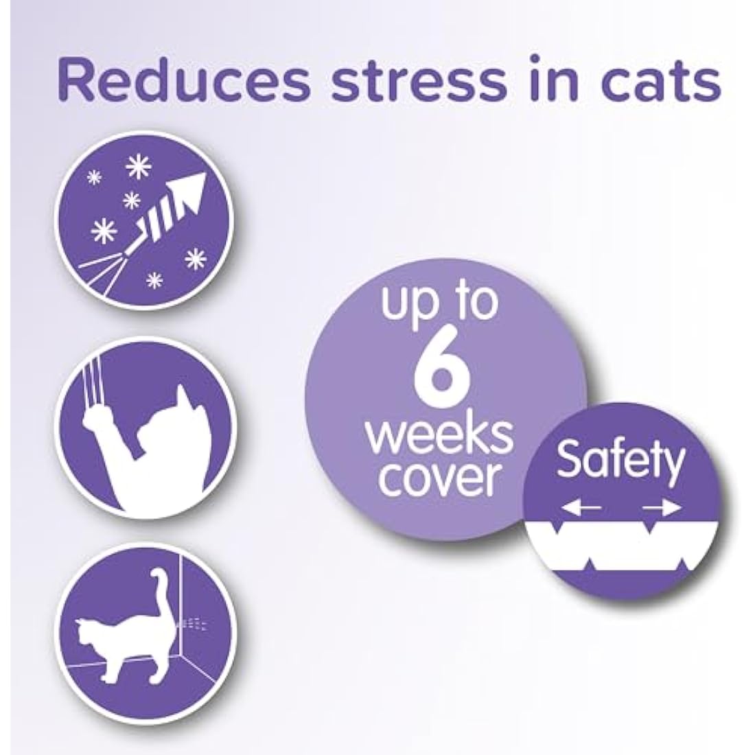 Beaphar - Herbal Calming Collar - For Cats - For Fireworks, Thunderstorms, Car Travel & Long-Term Stress - Contains the Natural Herb Valerian - Up to 6 Weeks of Calming - 1x Adjustable 65cm Collar