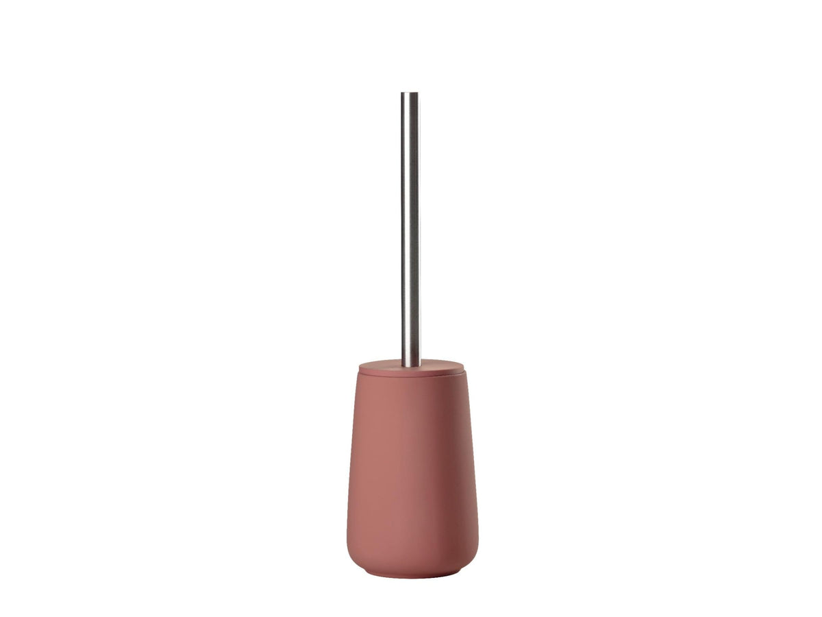 Zone Denmark Nova Toilet Brush, Toilet Brush Made of Porcelain and Stainless Steel, Toilet Brush with Brush Holder, Soft-Touch Coating, Diameter 10.3
