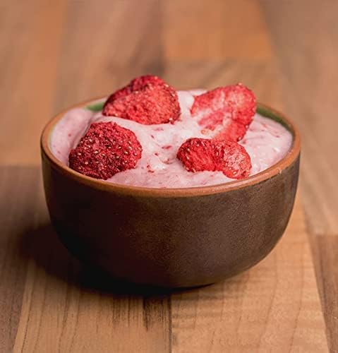 BRIX Freeze Dried Strawberry Halves | 100% Natural Dried Strawberries 300g | Great Taste Award Dried Fruit | Non-GMO, Gluten Free, Vegan & Vitamins Retained