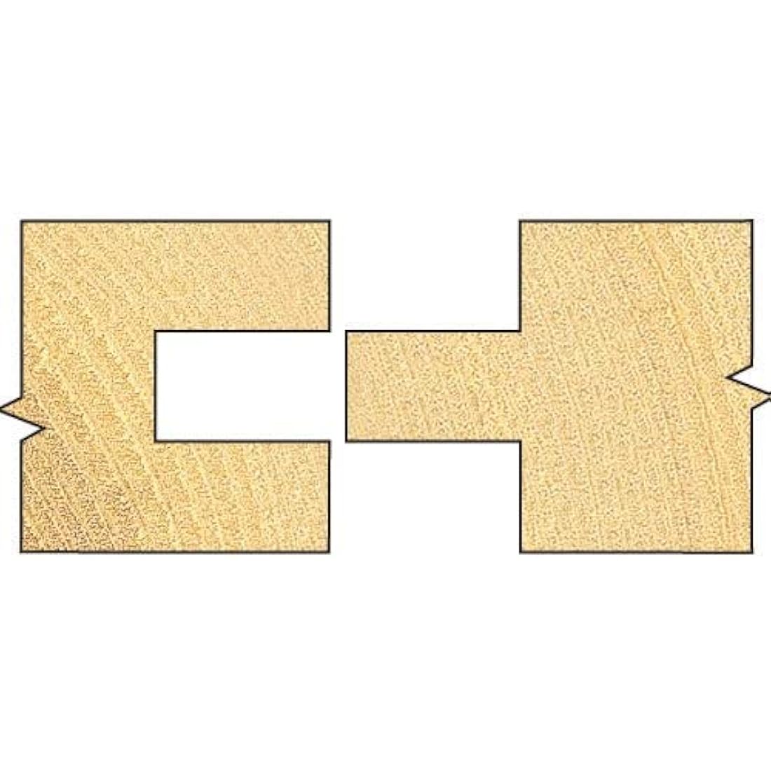 Trend CraftPro Tongue and Groove Router Cutter Bit, 1/2 Inch Shank, 3.2mm Cut Length and 9.5mm Cut Diameter, Tungsten Carbide Tipped, C158X1/2TC