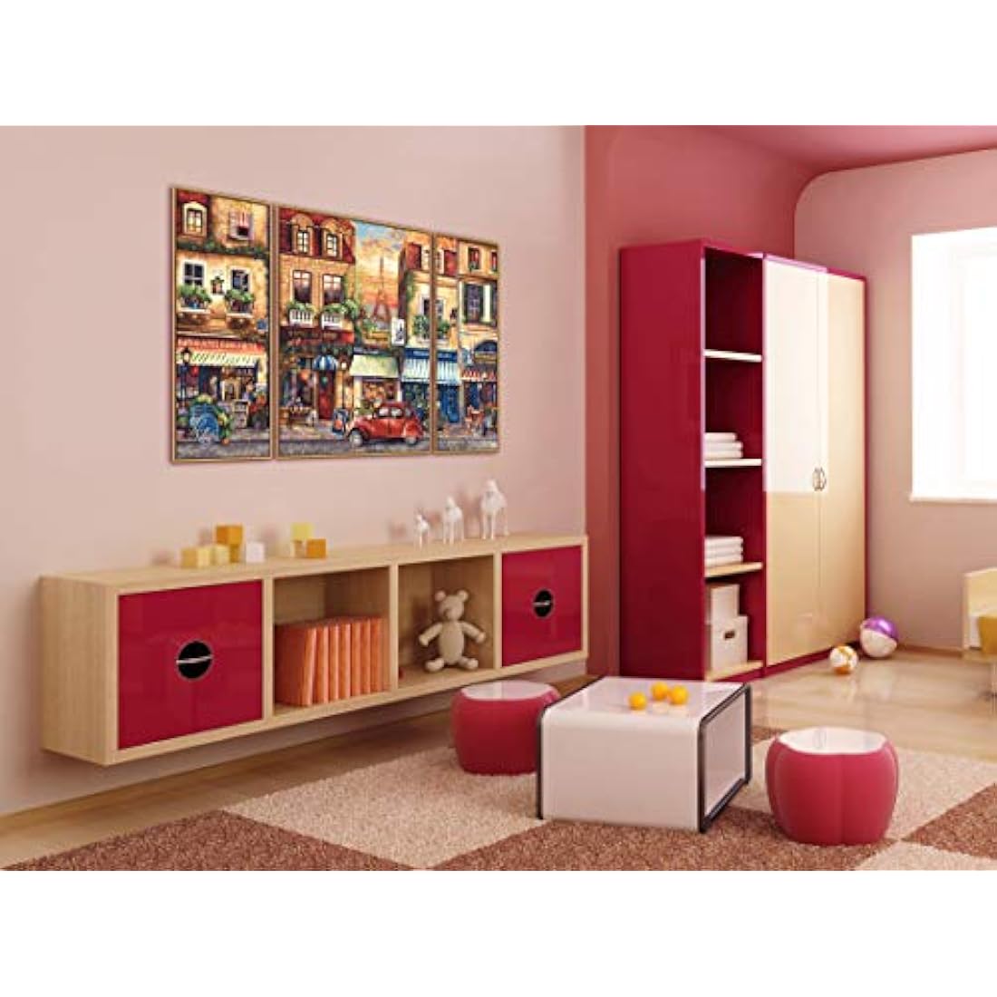 Schipper 609260626 "Paris Nostalgiey Triptychon Paint By Numbers Board