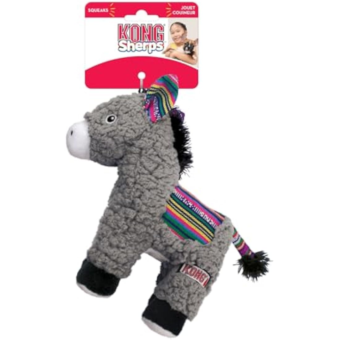 KONG Sherps Donkey Medium Dog Toy