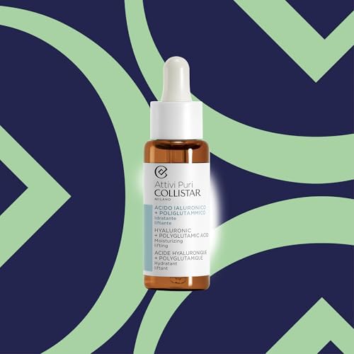 Collistar Attivi PUri Hyaluronic Acid + Polyglutamic Acid Moisturising Lifting Treatment Drops Deep Moisturise, Tightens and Reduces Wrinkles 30ml
