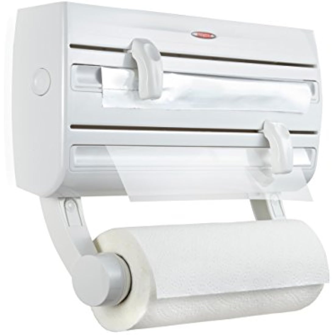 Leifheit Parat F2, Wall Mounted Cling Film & Foil Dispenser, Easy-Install Holder for Rolls up to 30 cm Wide, White