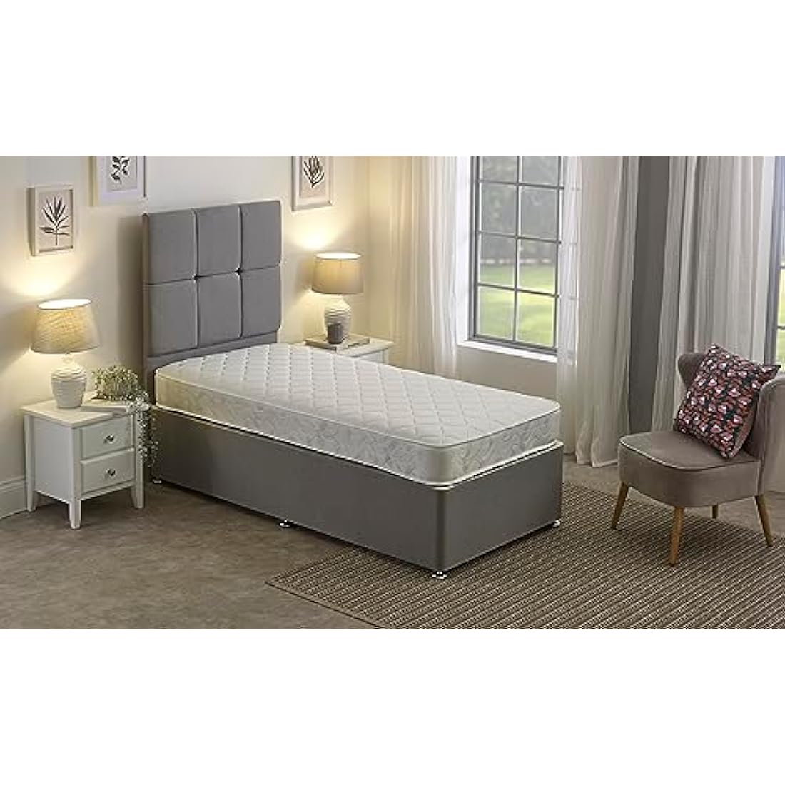 Starlight Beds Cooltouch Classic Open Flame Sprung Hybrid Memory Foam Maximum Value Mattress 18cms Deep, 3ft Single 90cmx190cm