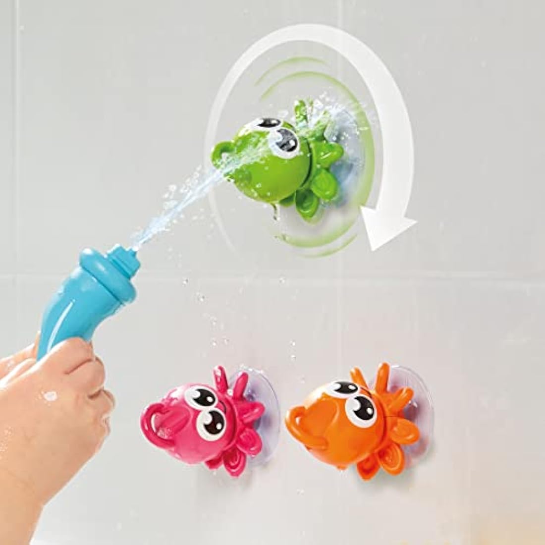 Toomies TOMY 3 in 1 Fishing Frenzy, Baby Bath Toys, Kids Bath Toys for Water Play, Fun Bath Accessories for Babies & Toddlers, Suitable for 18 Months, 2, 3 & 4 Year Olds