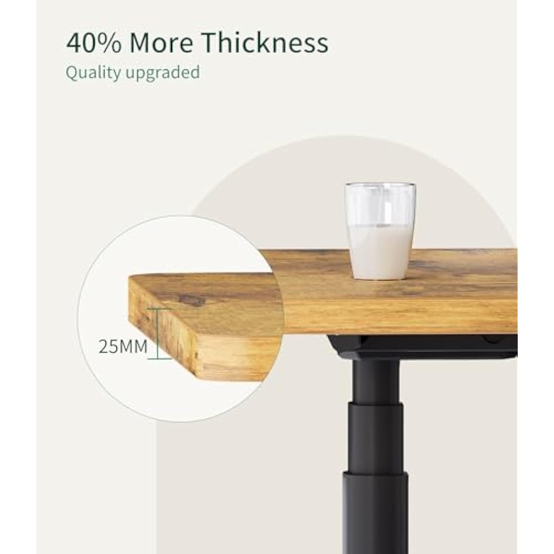 MAIDeSITe Table Top,Desktop for Height Adjustable Electric Standing Desk,160 * 80 * 2.5 cm