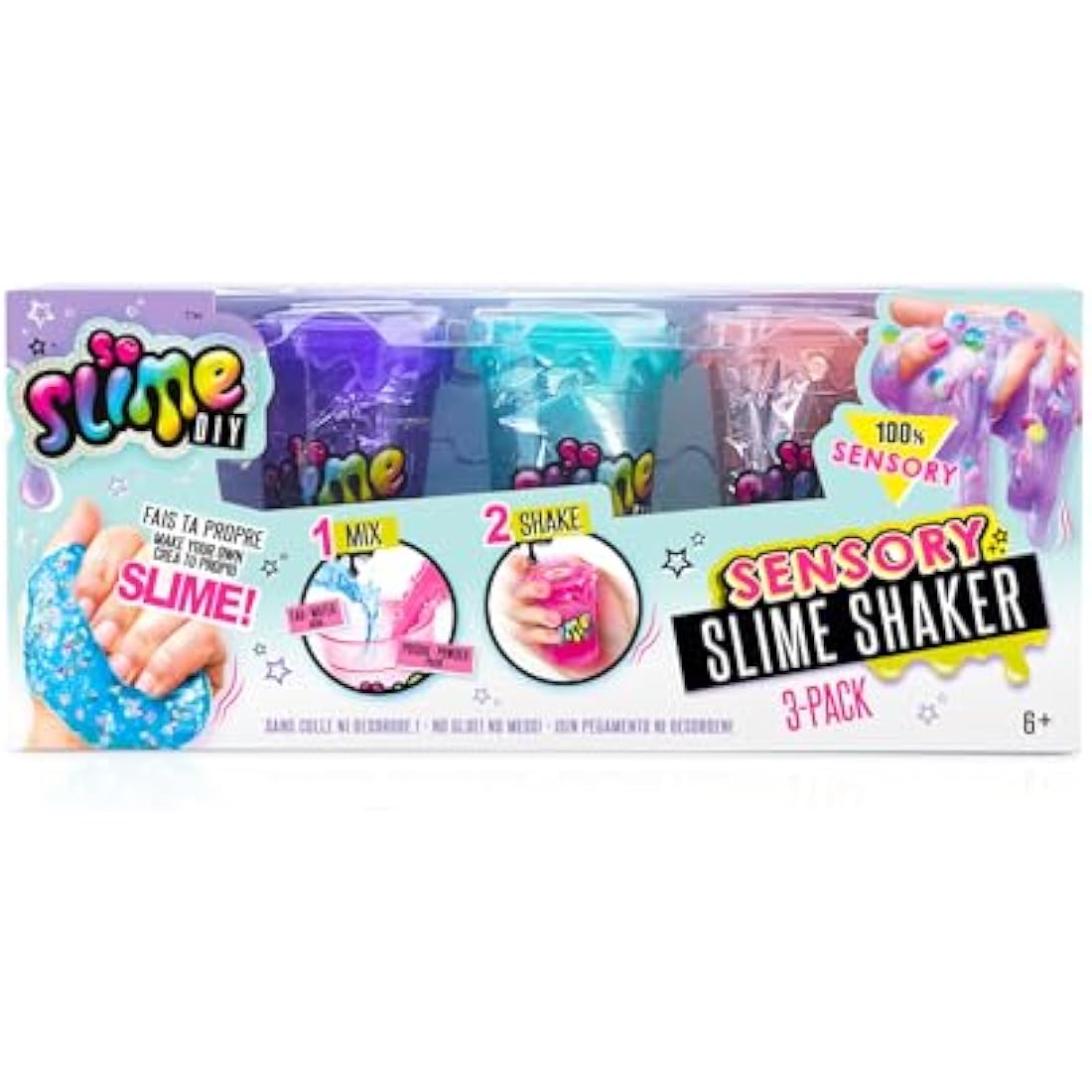 So Slime SSC 003 Shakers 3 Pack, Assorted Colours
