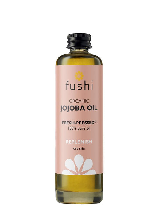 Fushi Organic Jojoba Oil 100 ml | Fresh-Pressed| Rich in Vitamin E | Best for Skin Cleansing, Dry Skin & Dry Hair | Hypoallergenic Oil | Ethical &