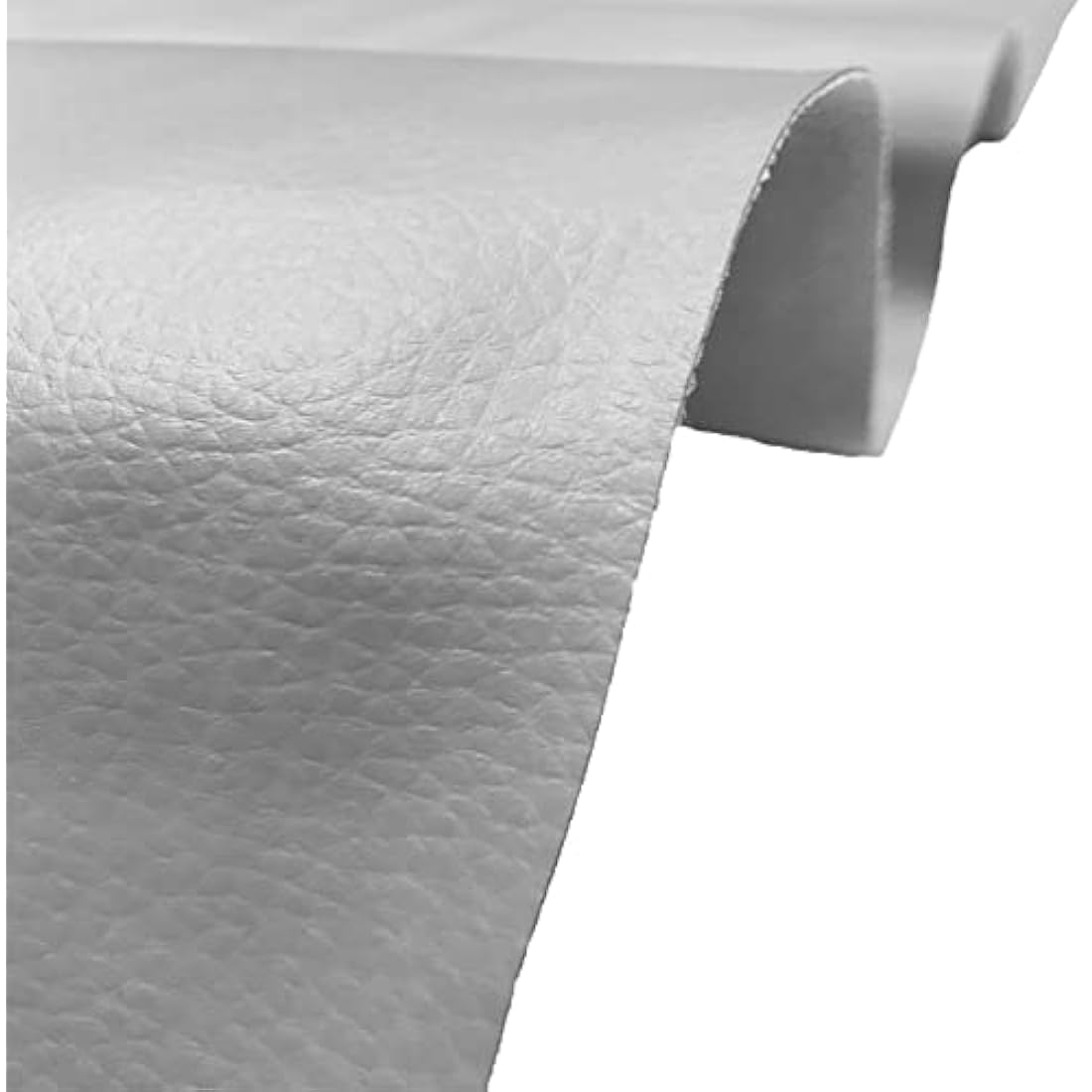 A-Express Grained Faux Leather Fabric Waterproof Heavy Duty Leatherette Vinyl Leathercloth Upholstery Textured Material - Light Slate 2 Metres 200cm x 140cm