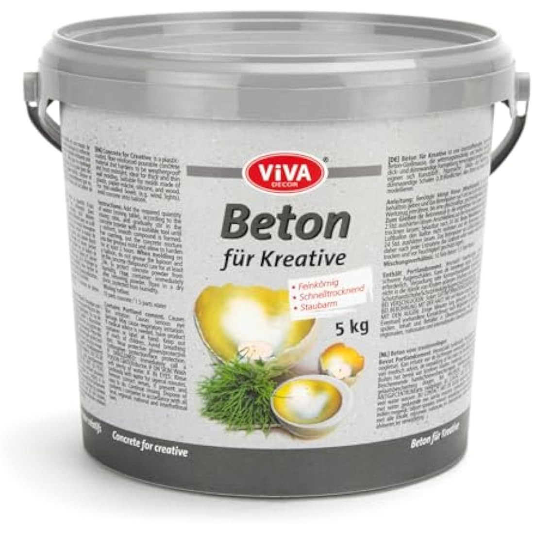 Viva Decor VD940400099 Concrete for Creatives, Grey, 5 kg