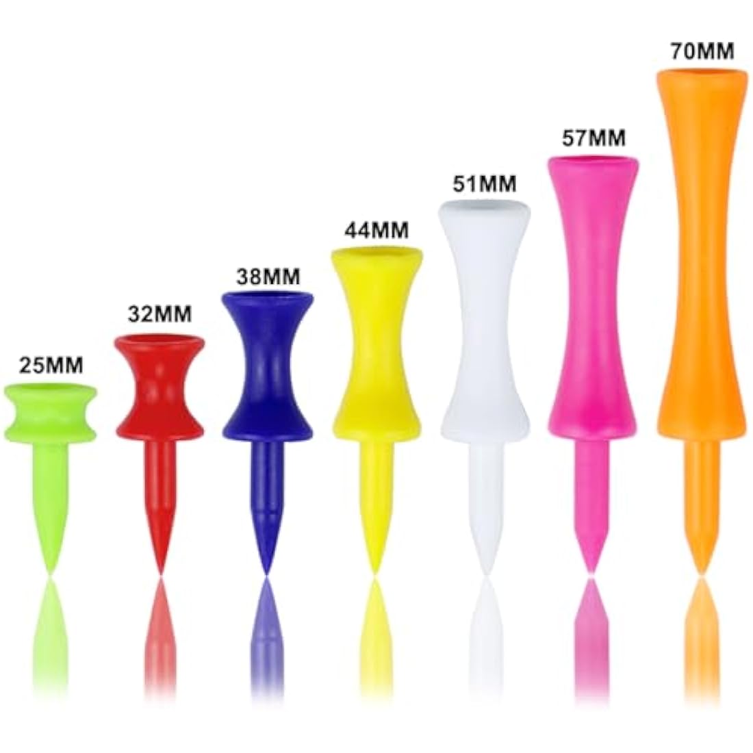 Zivisk Golf Tees Plastic 57MM Castle Golf Tees