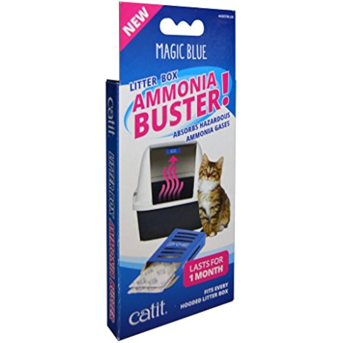 Catit Magic Blue Ammonia Buster - Reduces Urine Odour and Smells for a Fresh Cat Litter Box