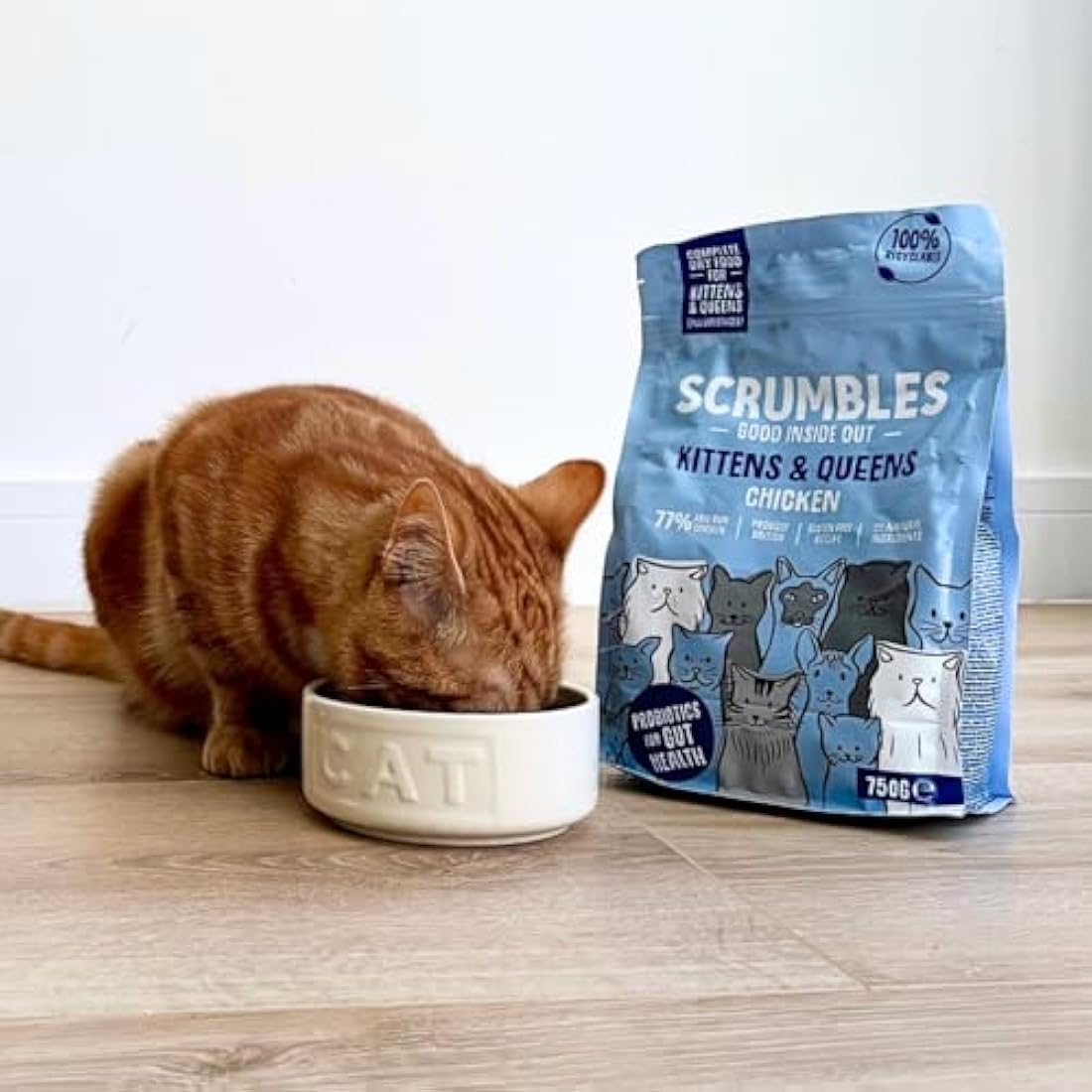 Scrumbles Complete Dry Kitten Food, Gluten Free Recipe, 750g,package may vary