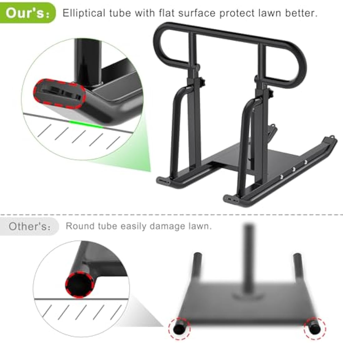 Kipika Weight Sled, Fitness Sled, Fitness Strength Training Sled, Speed Training Sled - Heavy-Duty Weight Training Equipment for Muscle Building and Explosive Power - Suitable for 1” & 2“ Weight Plate