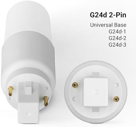 SEBSON G24 7W LED, G24d Universal (G24d-1, G24d-2, G24d-3) - 10 Pack - Neutral White 4000K, 50W Replacement for Light Bulb, 660lm, 230V, 220º Beam Angle - not dimmable
