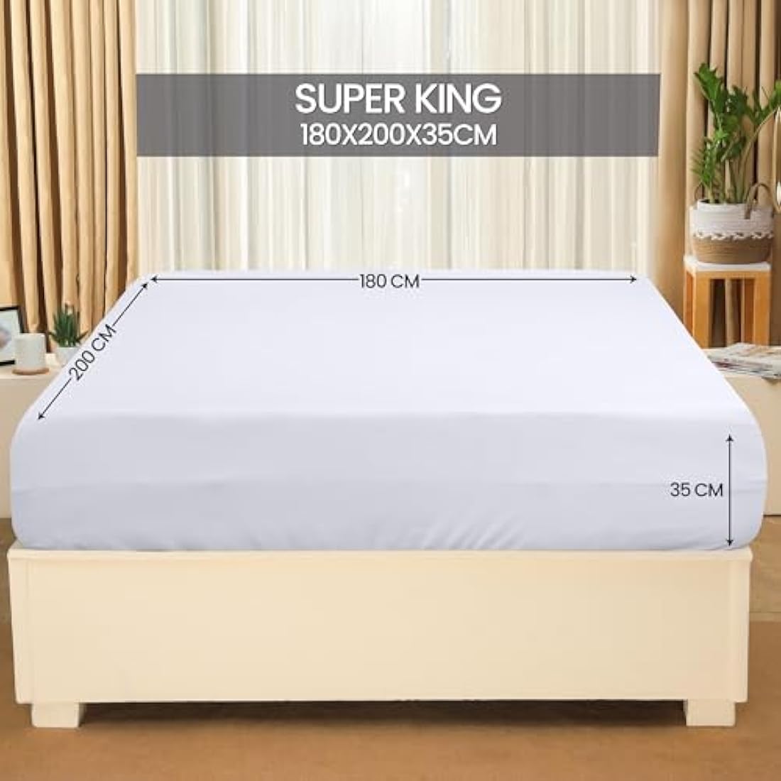 Utopia Bedding Fitted Sheet (Bulk Pack of 6) - Deep Pocket - Easy Care - Soft Brushed Microfibre Fabric - Shrinkage and Fade Resistant (Super King, White)
