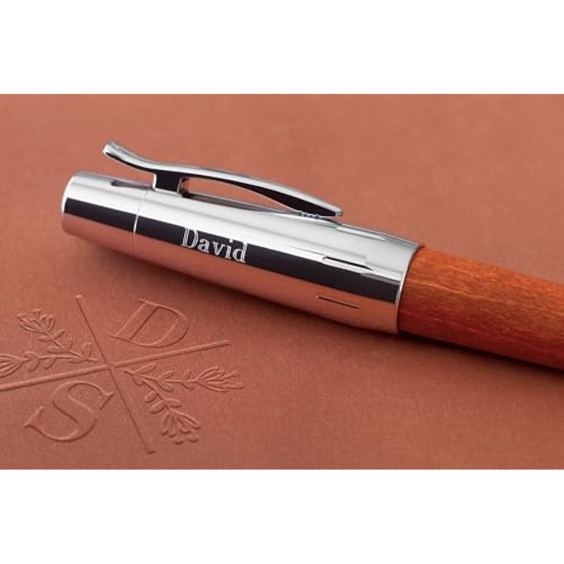Faber Castell F148200Faber-Castell E-Motion fountain Pen Brown M, Pear wood brown.