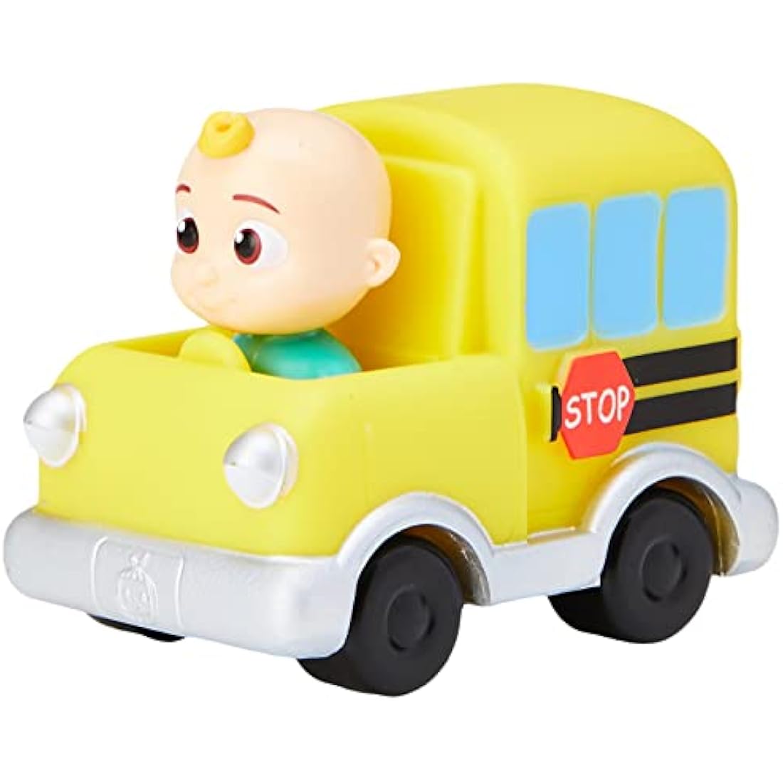 CoComelon JJ Melon Mini Vehicle - Features Built-In JJ in School Bus Toy Car - Toys for Kids, Toddlers, and Preschoolers