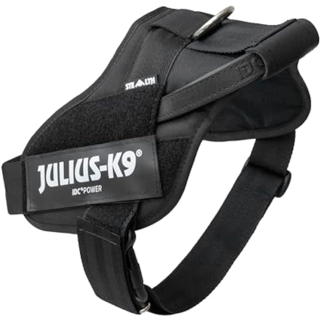 Julius-K9 16STEALTH-P-2 IDC Stealth PowerHarness for Dogs, Size 2, Black
