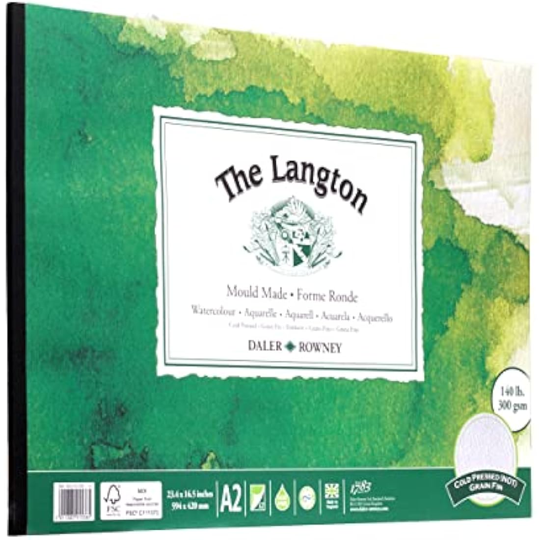 Daler-Rowney DR Langton Gummed Pad Not - A2, GDALGPA2