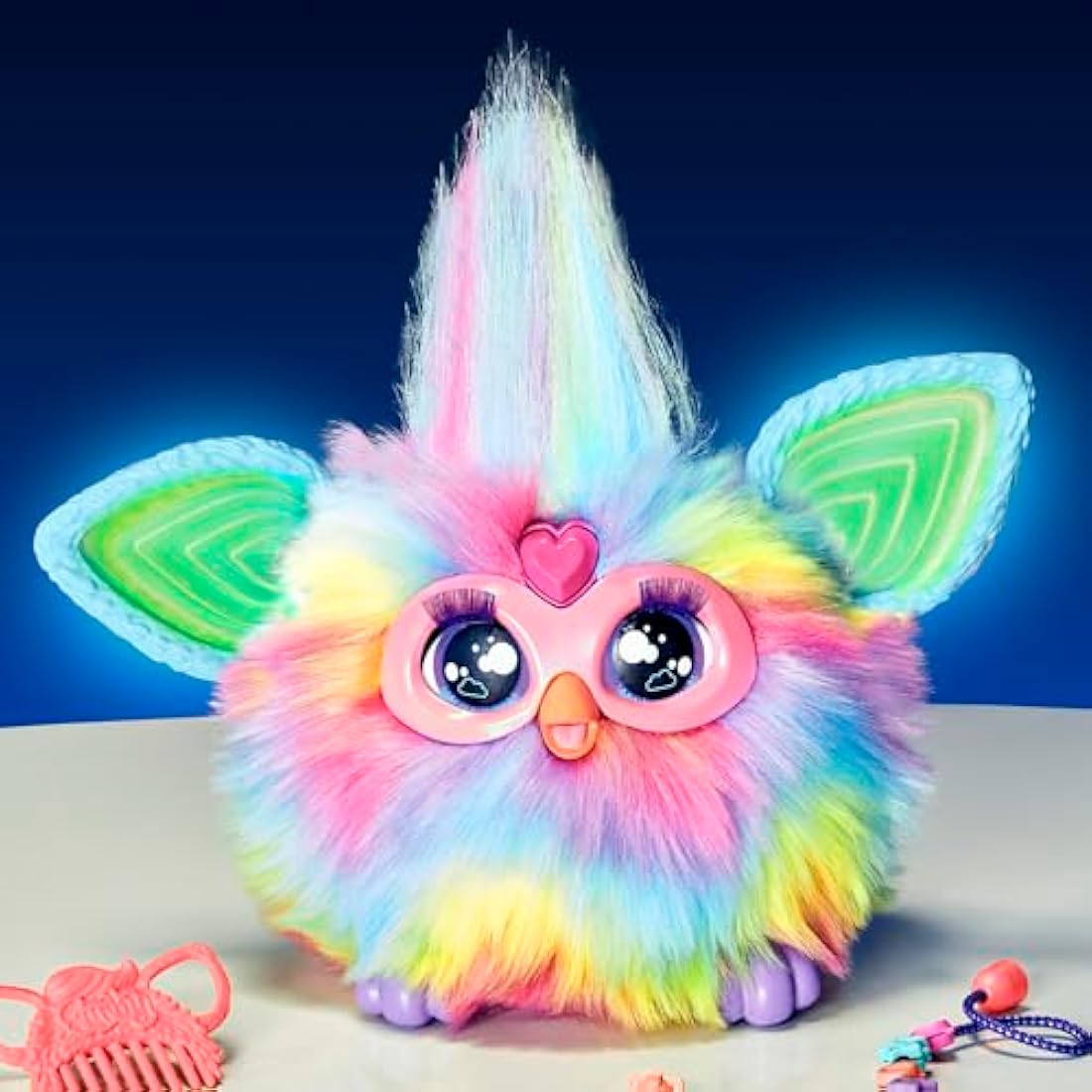 Furby Tie Dye Interactive Plush Toy - English Version, Batikfärbung