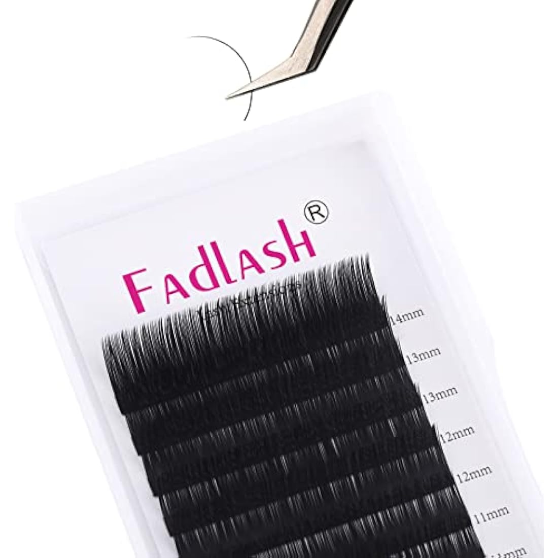 Eyelash Extensions 0.10mm C Curl Mix 8-14mm Fadlash Classic Lash Extensions 1:1 Individual Classic Eyelashes Black Matte Single Lashes Extension Professional