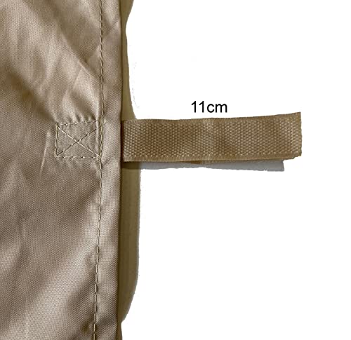 Quick-Star 2 Curtains Side Panels with PVC Window 300 x 195 cm for Sahara Gazebo 3 x 3 m Side Wall