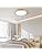 Schindora Wooden LED Ceiling Light,Dimmable with Control,36W Round Wood Ceiling Lights Ø50cm for Living Room Kitchen Dining Room Home Office Children's Room