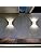 Klighten Modern LED Wall Lights Up and Down Wall Lamp Indoor/Outdoor Wall Sconce Lights for Living Room, Bedroom, Hallway, Natural White 4000K,White (G9 LED Bulb Include)