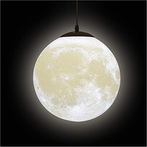 KRUIHAN Pendant Lights Ceiling Night Lamp - Universe Planet Moon Creative Lantern Restaurant Bar Home Children Bedroom LED Hanging Lighting(Light Bulb