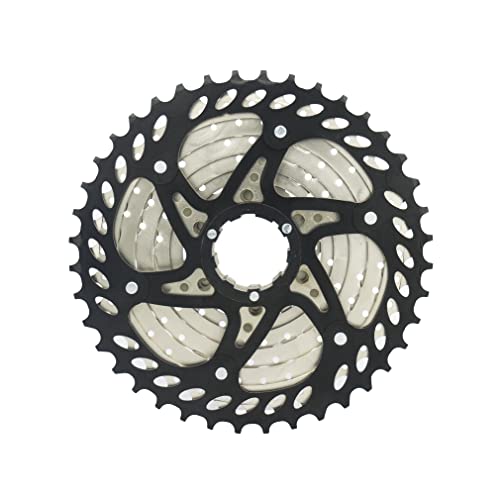 CYSKY 10 Speed Cassette 11-40T Cassette Fit for Mountain Bike, Road Bicycle, MTB, BMX (Light Weight) (11-40T)