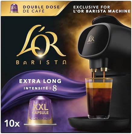 L’OR BARISTA Double Lungo Profondo XXL Aluminium Coffee Capsules (5 X 10 Pods) Intensity 8