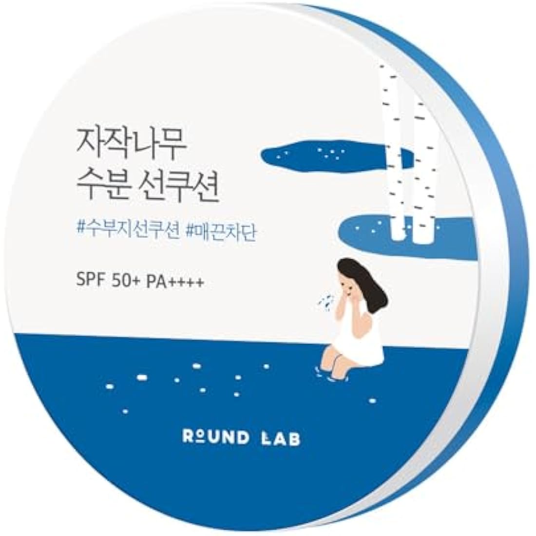 ROUND LAB Birch Juice Moisturizing Sun Cushion SPF 50+ PA++++ 15g