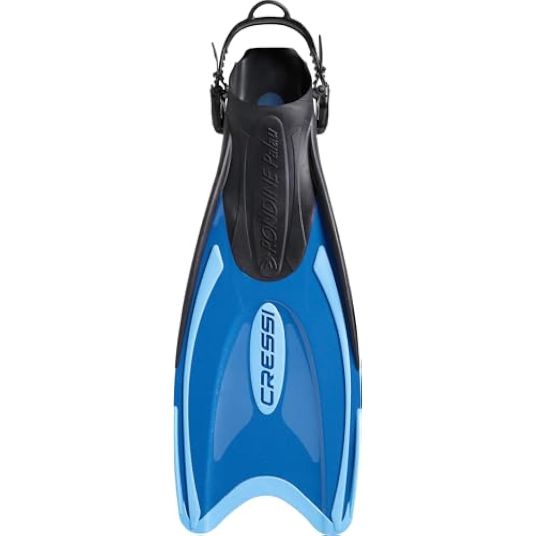 Cressi Snorkeling Adjustable Fins for All Family - Long Blade Versatile Open Heel Flippers | Palau LAF made in Italy